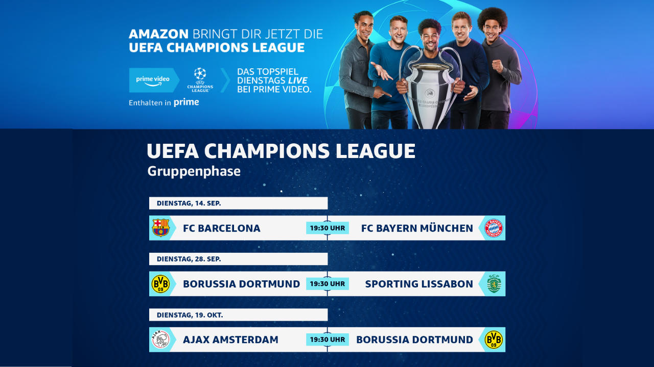 Amazon UEFA Champions League 2021/2022 bei Prime Video