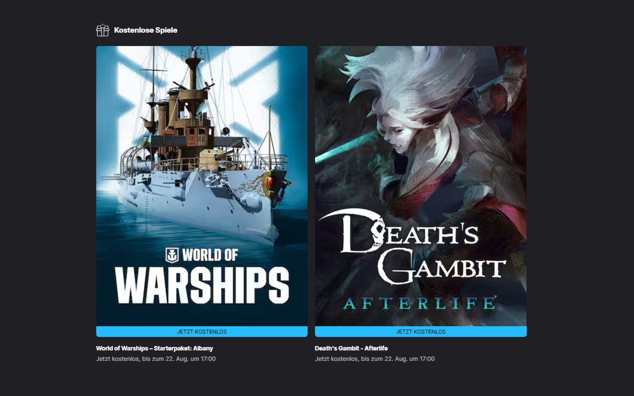 Death's Gambit: Afterlife und Starterpaket für World of Warships gratis - PC-Spiele - Spiele-Vollversionen kostenlos (Windows)