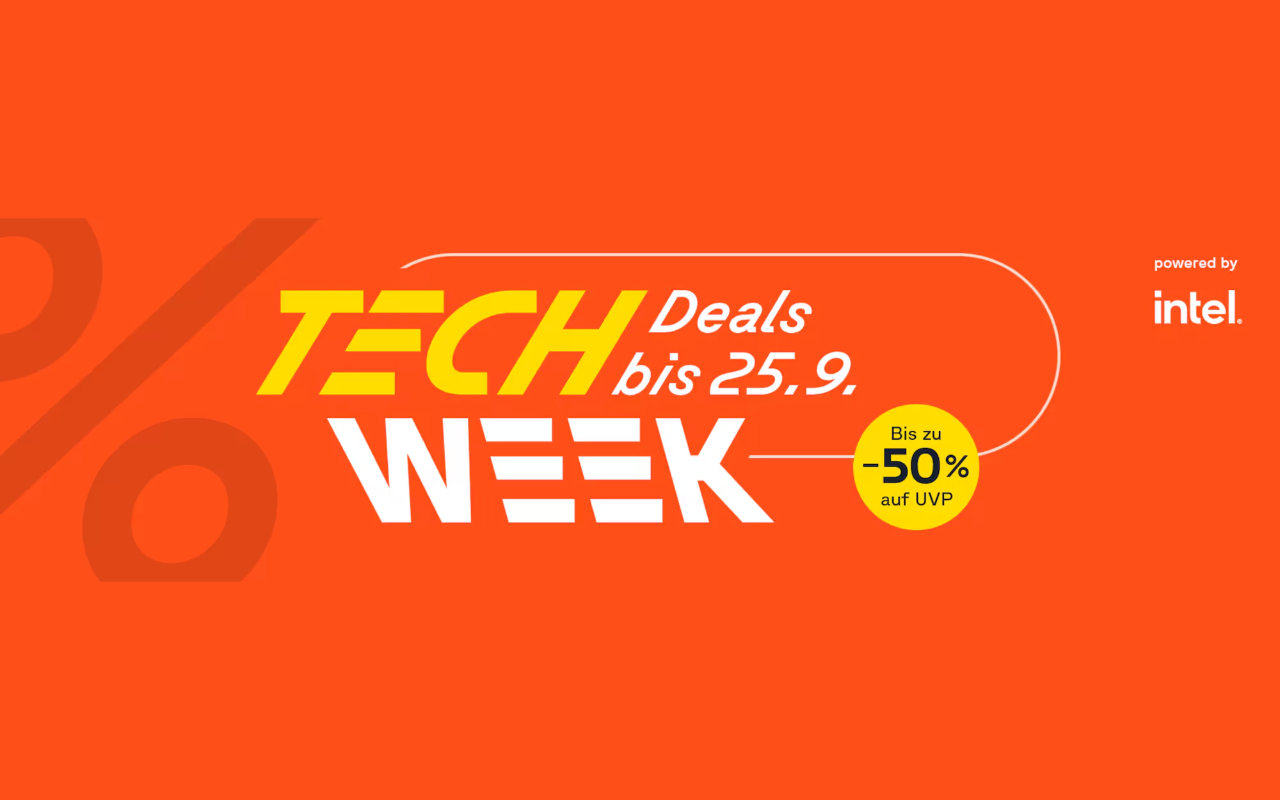 Tech Week September 2024 bei cyberport - bis zu 50% Rabatt auf viele Produkte 