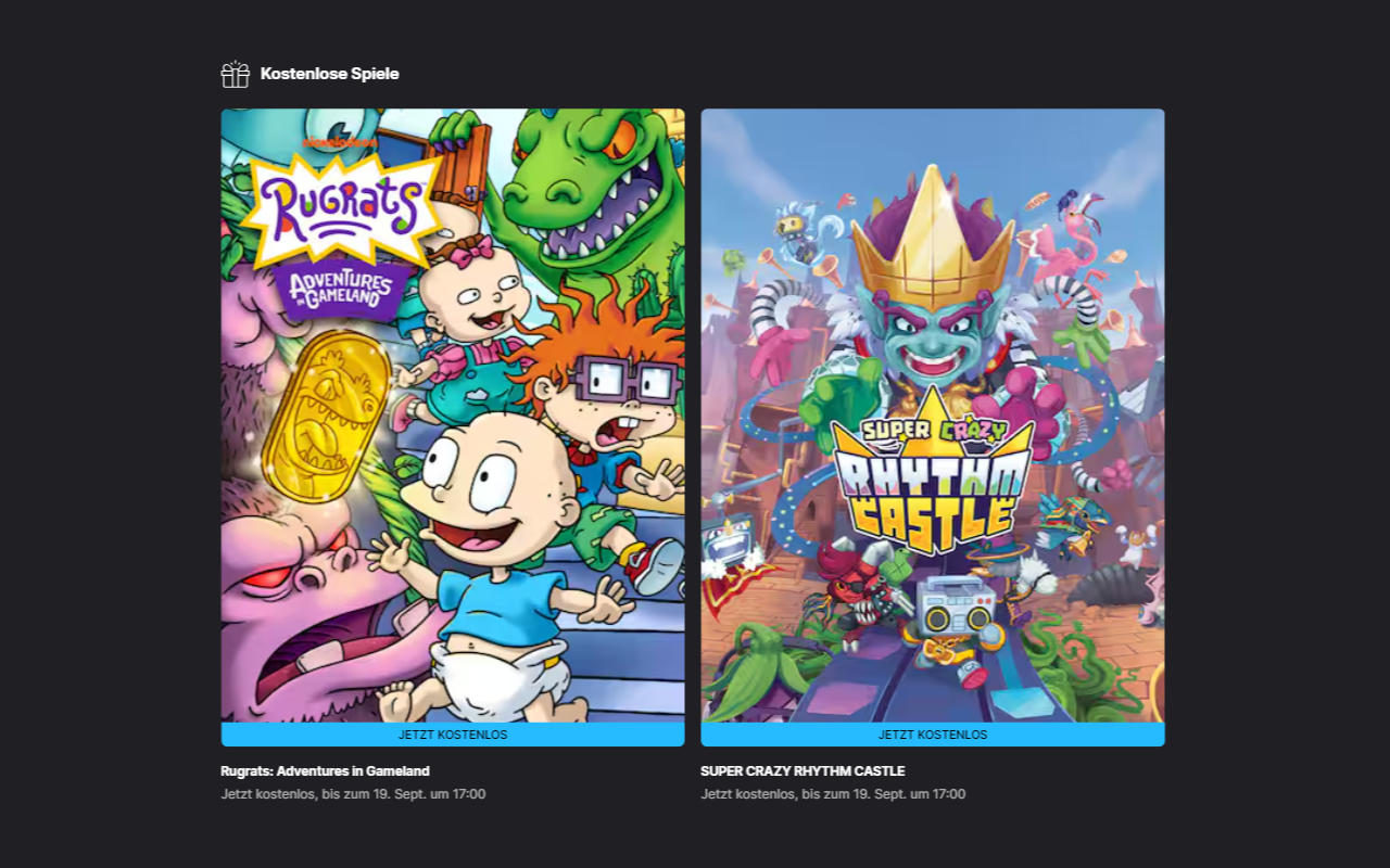 Rugrats: Adventures in Gameland und Super Crazy Rhythm Castle gratis - PC-Spiele - Spiele-Vollversionen kostenlos (Windows)